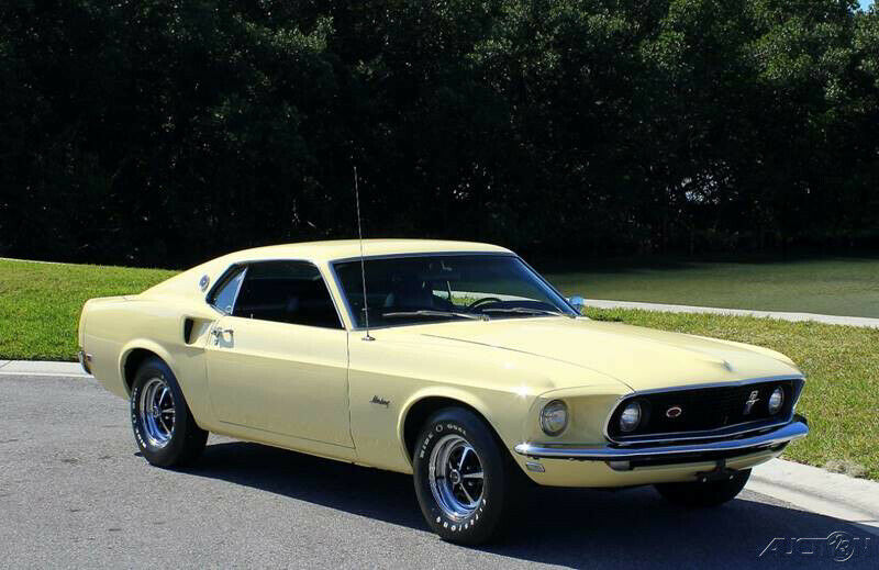 1969 Yellow Ford Mustang