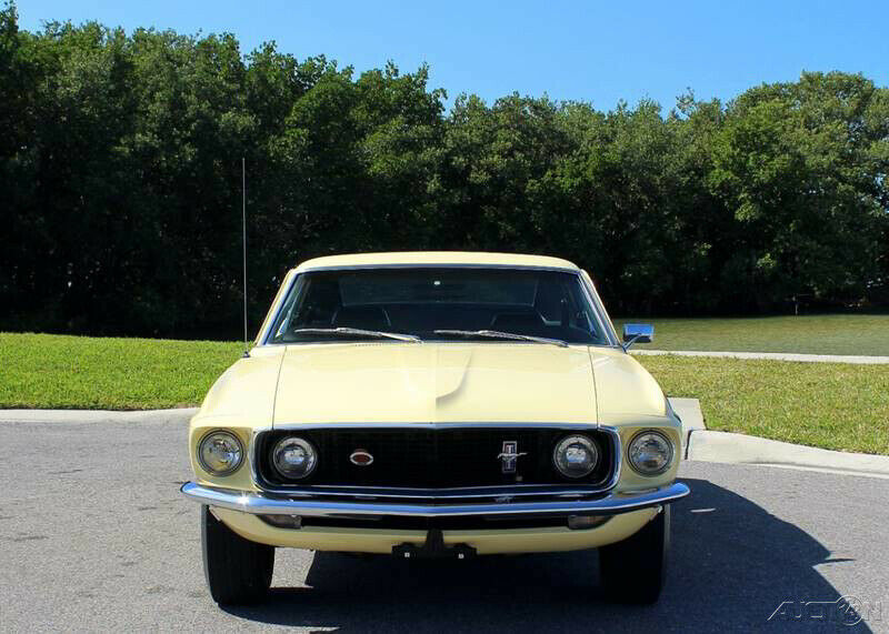 1969 Yellow Ford Mustang