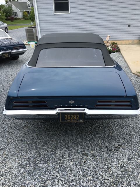 1969 Liberty Blue (both) Pontiac Firebird Coupe and Convertible