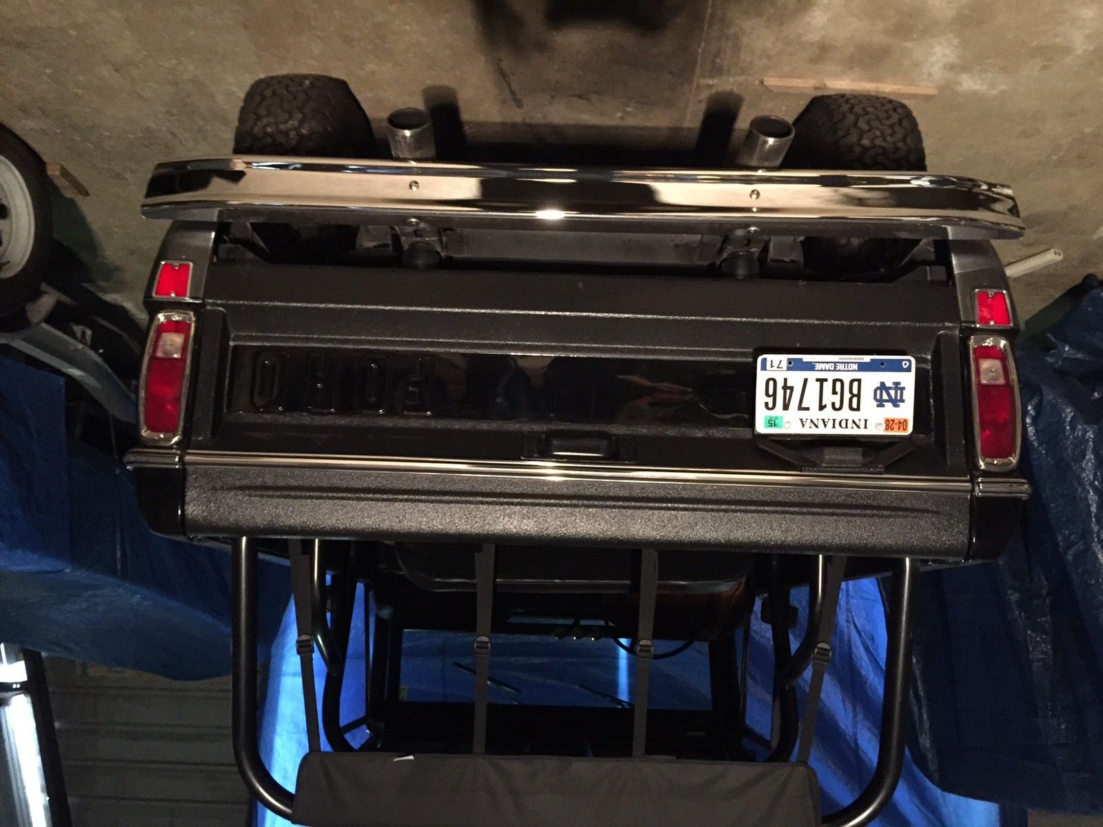 1969 Black,silver Ford Bronco Wagon