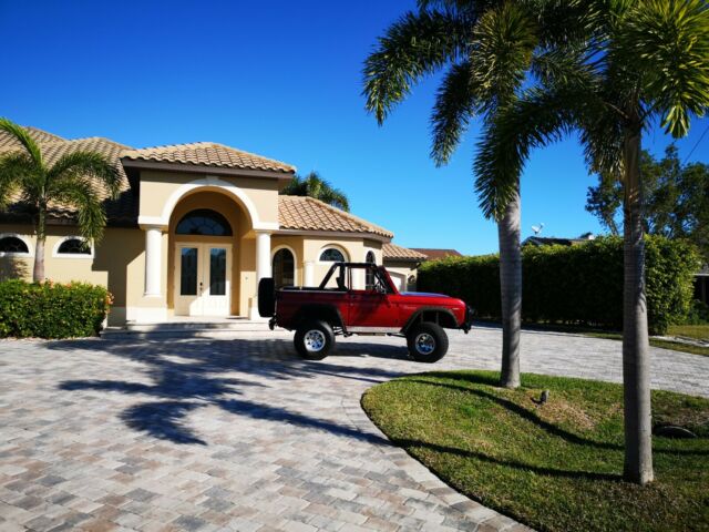 1969 Red Ford Bronco SUV