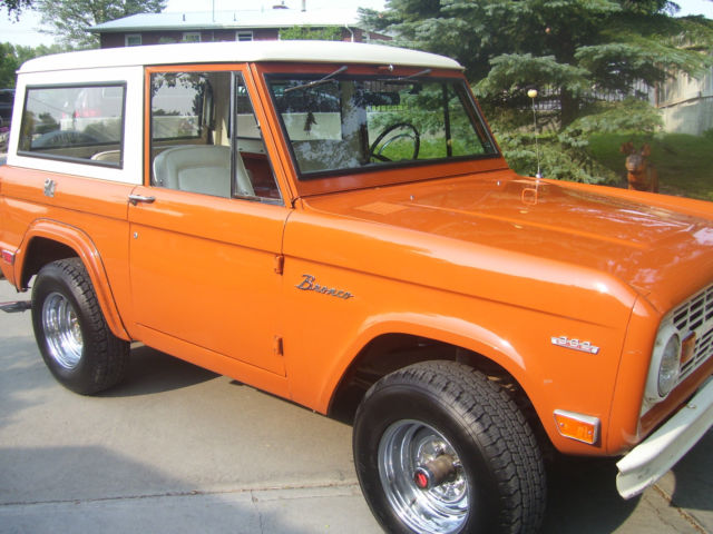 1969 Burnt Orange Ford Bronco Two Door