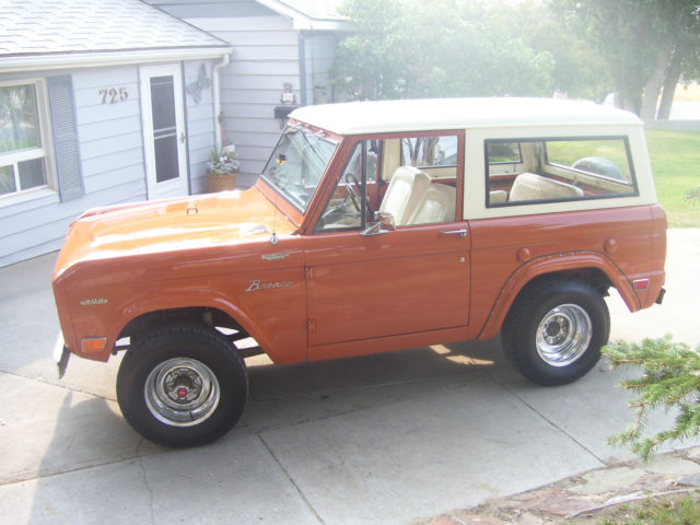1969 Burnt Orange Ford Bronco Two Door