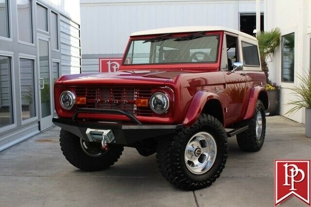 1969 Burgundy Ford Bronco Sport Utility SUV