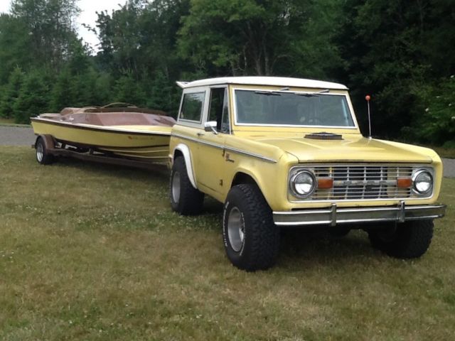 1969 Yellow Ford Bronco Sport utility