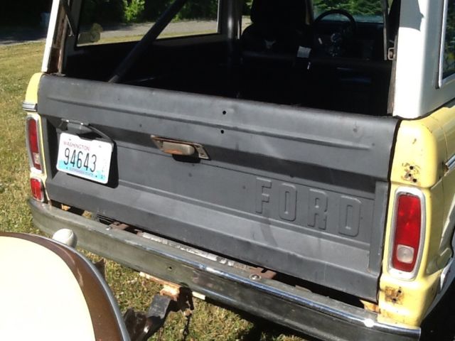 1969 Yellow Ford Bronco Sport utility