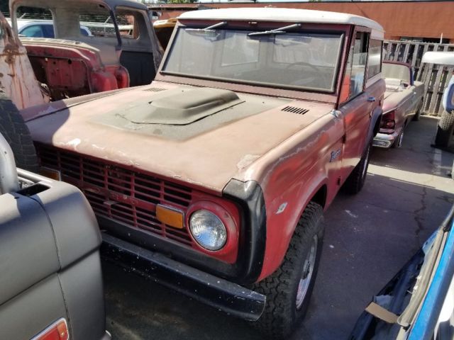 1969 Red Ford Bronco SUV