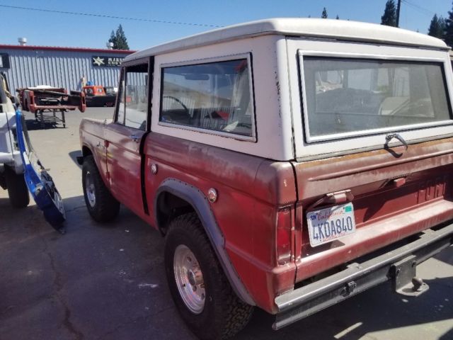 1969 Red Ford Bronco SUV