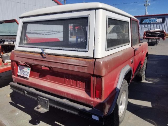 1969 Red Ford Bronco SUV
