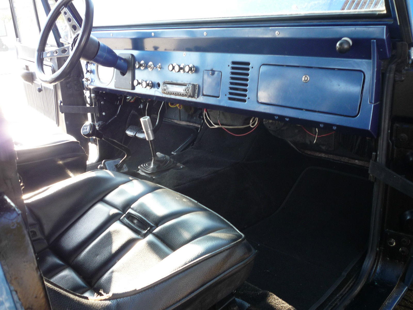 1969 Blue Ford Bronco Convertible hard top
