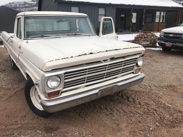 1969 White Ford F-250 Standard Cab Pickup
