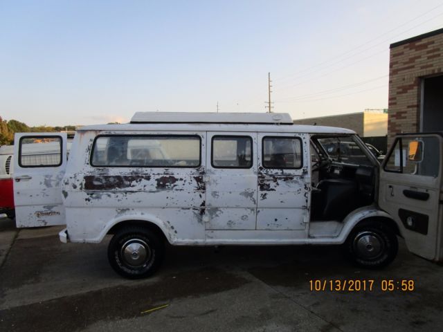 1969 White Ford E-Series Van Van Camper