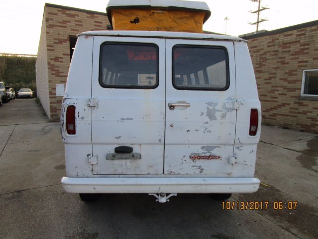1969 White Ford E-Series Van Van Camper