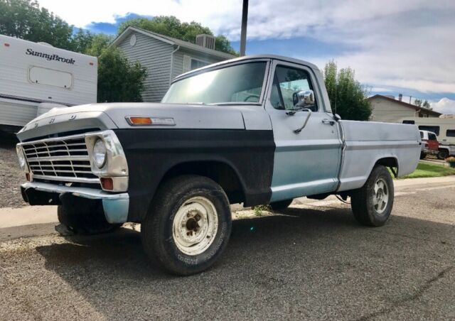 1969 Blue Ford F-100 Standard Cab Pickup