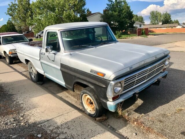 1969 Blue Ford F-100 Standard Cab Pickup