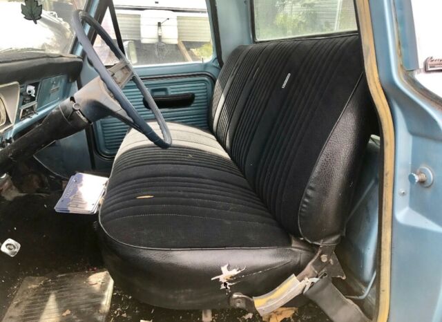 1969 Blue Ford F-100 Standard Cab Pickup