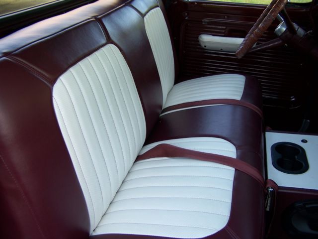 1969 Burgundy/WHITE Ford F-100