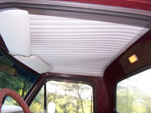 1969 Burgundy/WHITE Ford F-100