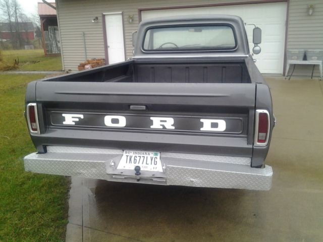 1969 Gray Ford F-100 Standard Cab Pickup