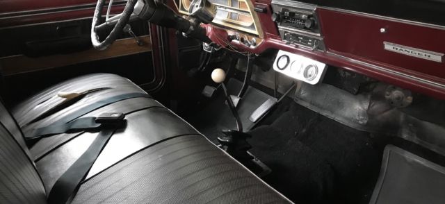 1969 Burgundy Ford F-100 Standard Cab Pickup