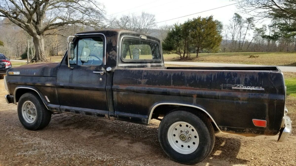 1969 Black Ford F-100 Standard Cab Pickup