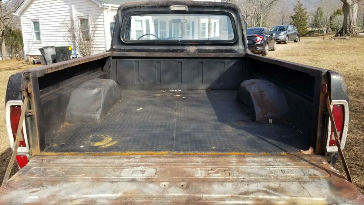 1969 Black Ford F-100 Standard Cab Pickup