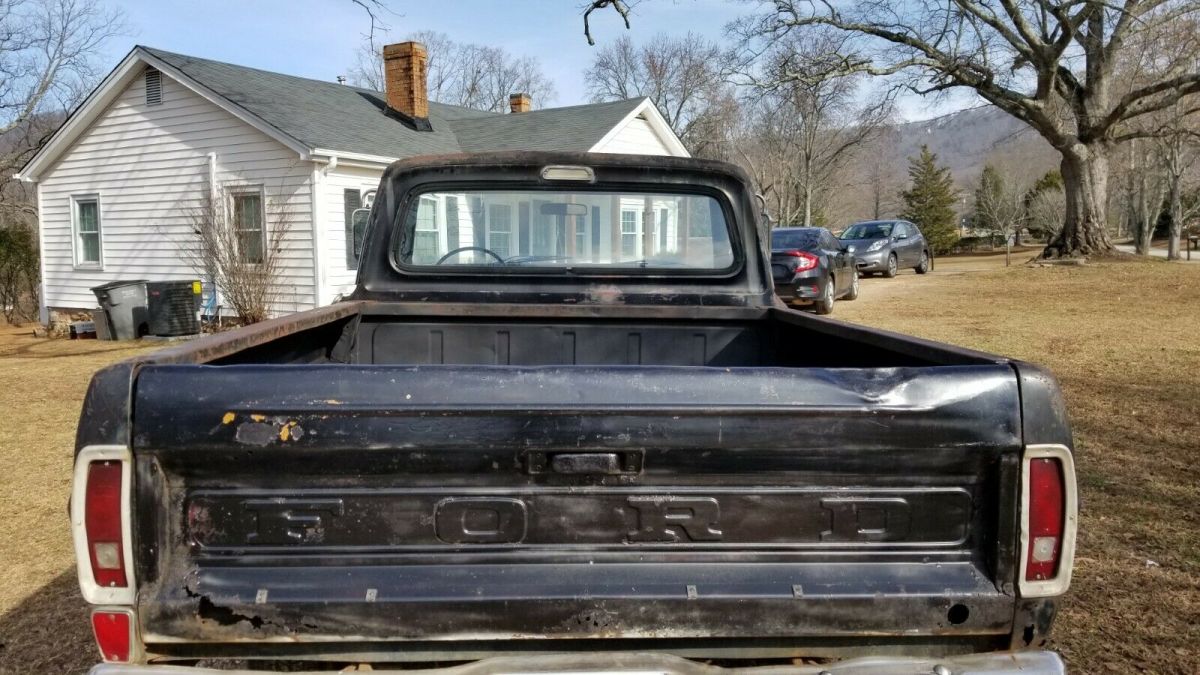 1969 Black Ford F-100 Standard Cab Pickup