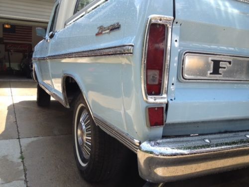 1969 Blue Ford F-100 Standard Cab Pickup