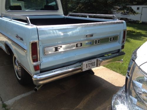 1969 Blue Ford F-100 Standard Cab Pickup