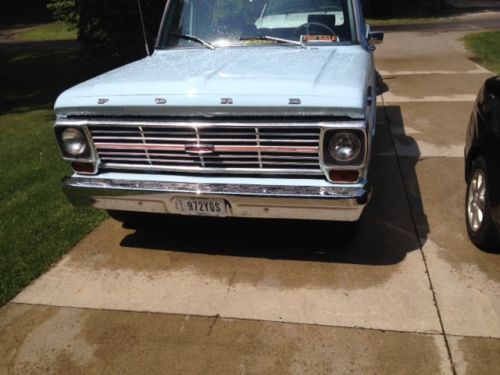 1969 Blue Ford F-100 Standard Cab Pickup