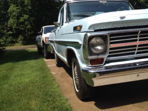 1969 Blue Ford F-100 Standard Cab Pickup