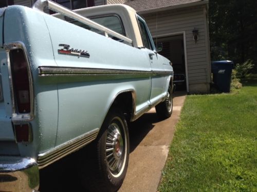 1969 Blue Ford F-100 Standard Cab Pickup