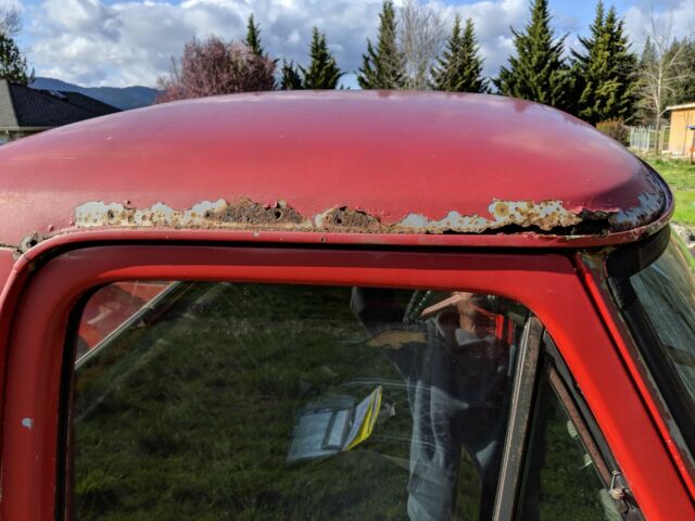 1969 Red Ford F-100 Standard Cab Pickup