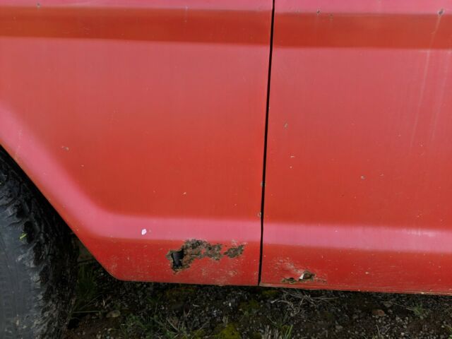 1969 Red Ford F-100 Standard Cab Pickup