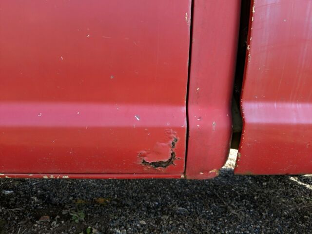 1969 Red Ford F-100 Standard Cab Pickup