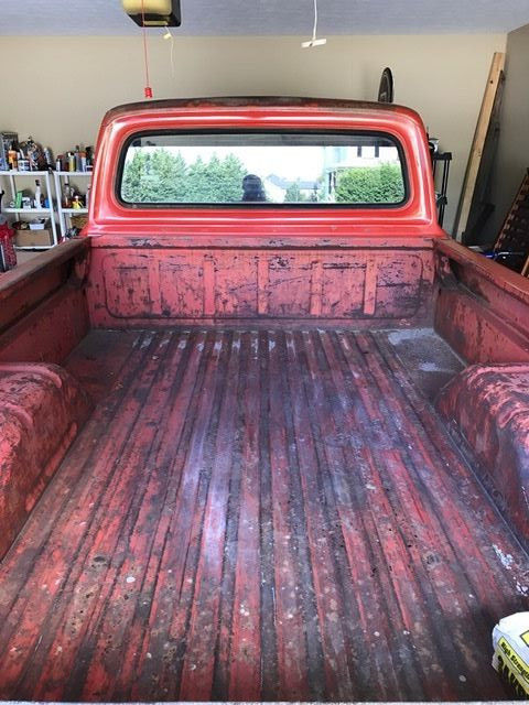 1969 Orange Ford F-100 Standard Cab Pickup