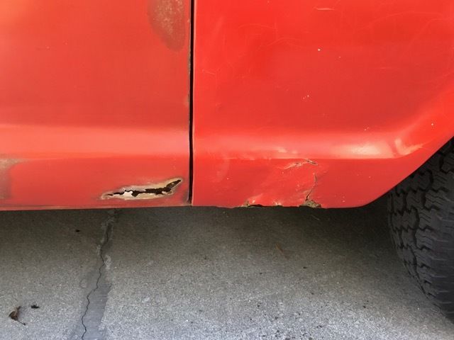 1969 Orange Ford F-100 Standard Cab Pickup