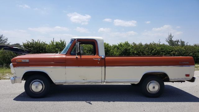 1969 Orange / White Ford F-100 Standard Cab Pickup