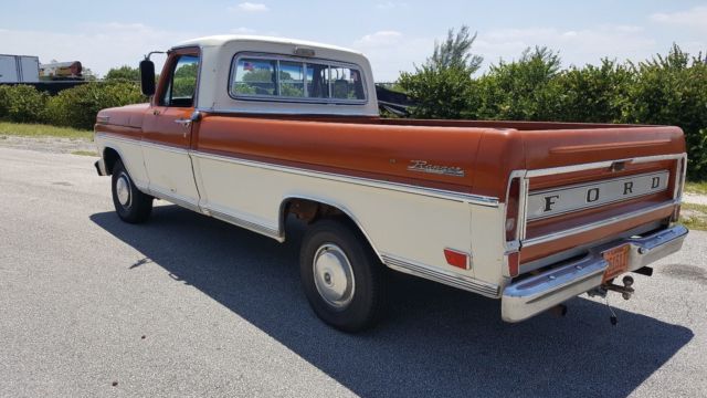 1969 Orange / White Ford F-100 Standard Cab Pickup