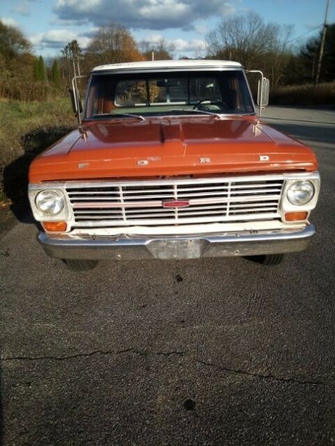 1969 Orange / White Ford F-100 Standard Cab Pickup