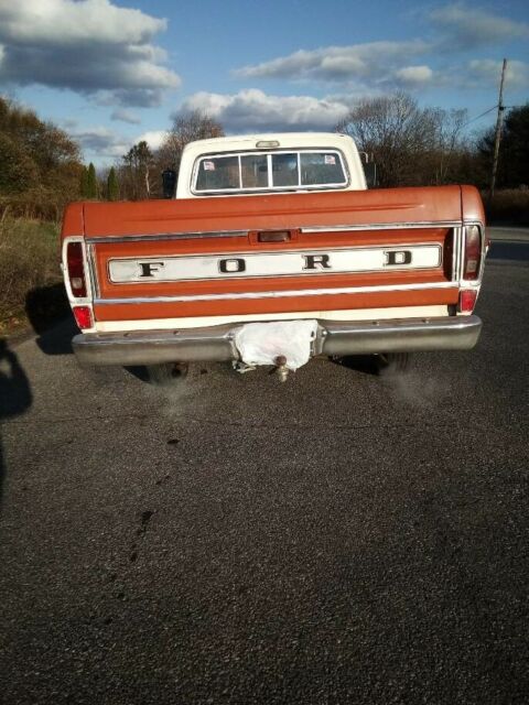 1969 Orange / White Ford F-100 Standard Cab Pickup
