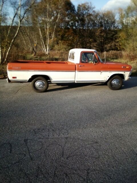 1969 Orange / White Ford F-100 Standard Cab Pickup