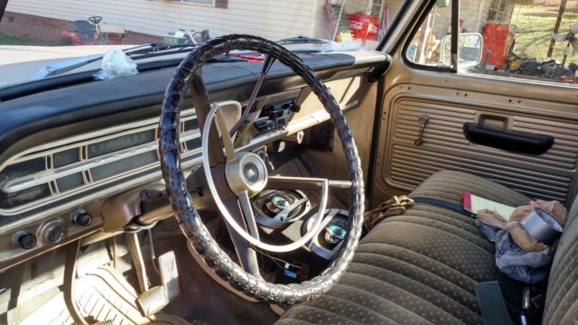 1969 Gold Ford F-100 Standard Cab Pickup