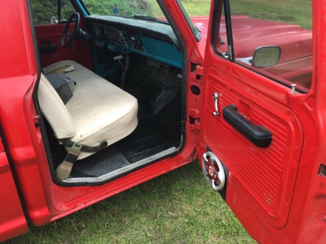 1969 Red Ford F-100 Pickup Truck