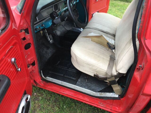 1969 Red Ford F-100 Pickup Truck