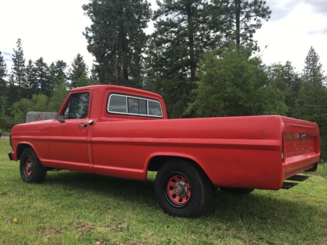1969 Red Ford F-100 Pickup Truck