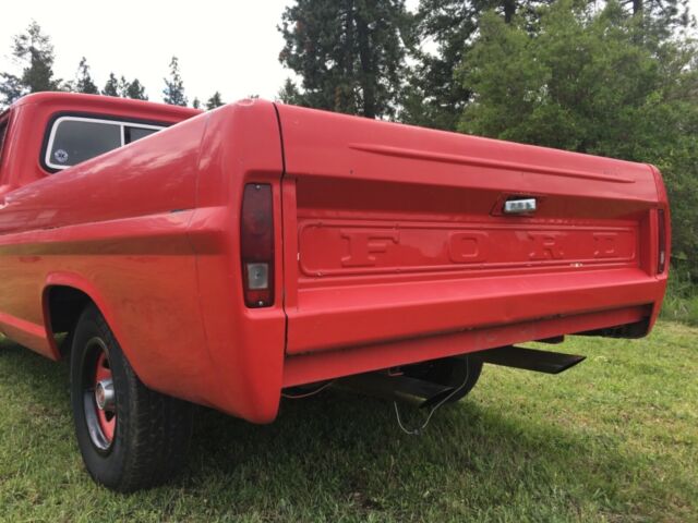 1969 Red Ford F-100 Pickup Truck