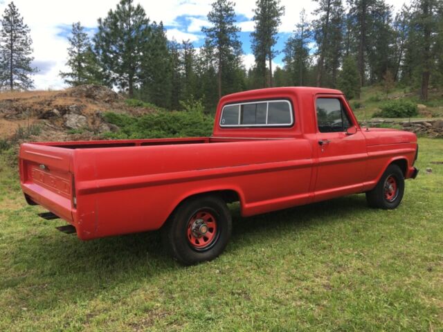 1969 Red Ford F-100 Pickup Truck