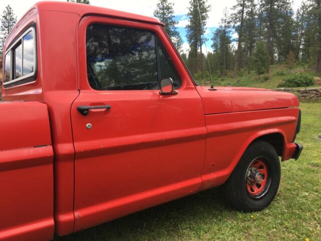 1969 Red Ford F-100 Pickup Truck