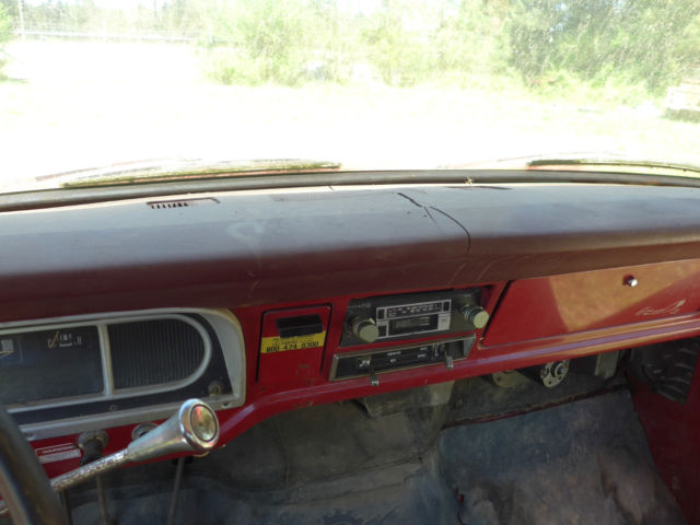 1969 Red Ford F-150 Standard Cab Pickup